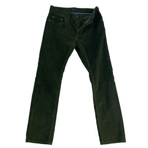 Banana Republic Corduroy Pants Men's Sz 28x28 Green 5 Pockets Pima Cotton